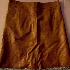 Brown Leather skirt